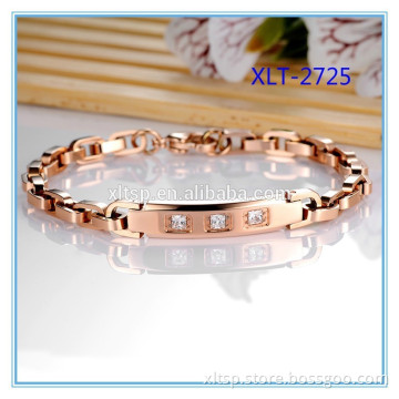2014 New Arrival Sisters Bracelet Rose Gold Plated Jewelry With Engraved Metal Tags